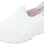 Skechers Damen Sure Track Schuh für das Gesundheitswesen, White Leather, 38 EU  